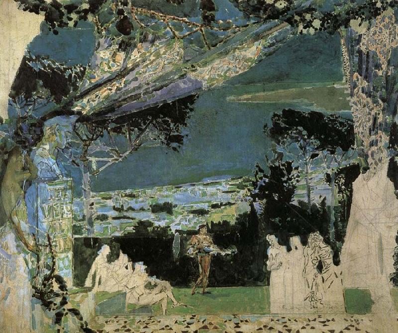 Mikhail Vrubel Italy.A.Night in Naples Sweden oil painting art